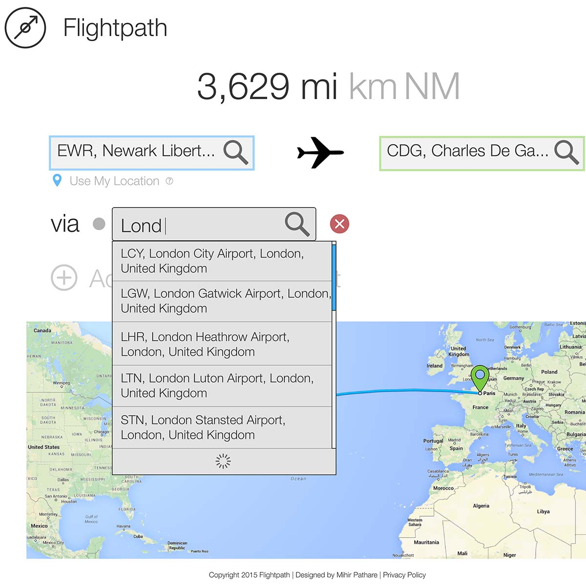 Design of Flightpath: An Airport Distance Calculator